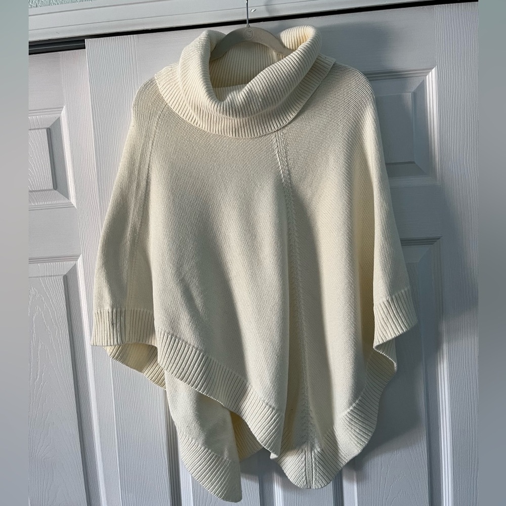 NWOT Talbots ivory poncho